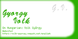 gyorgy volk business card