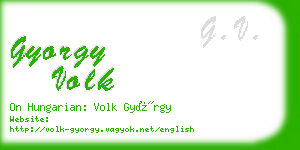 gyorgy volk business card